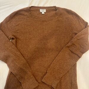 J. Crew Women's Scoopneck Sweater in Chestnut Brown